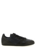 Rick Owens Black Lamb Leather Low Top Sneakers