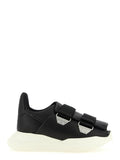 Rick Owens Black Calfskin Athletic Sneakers
