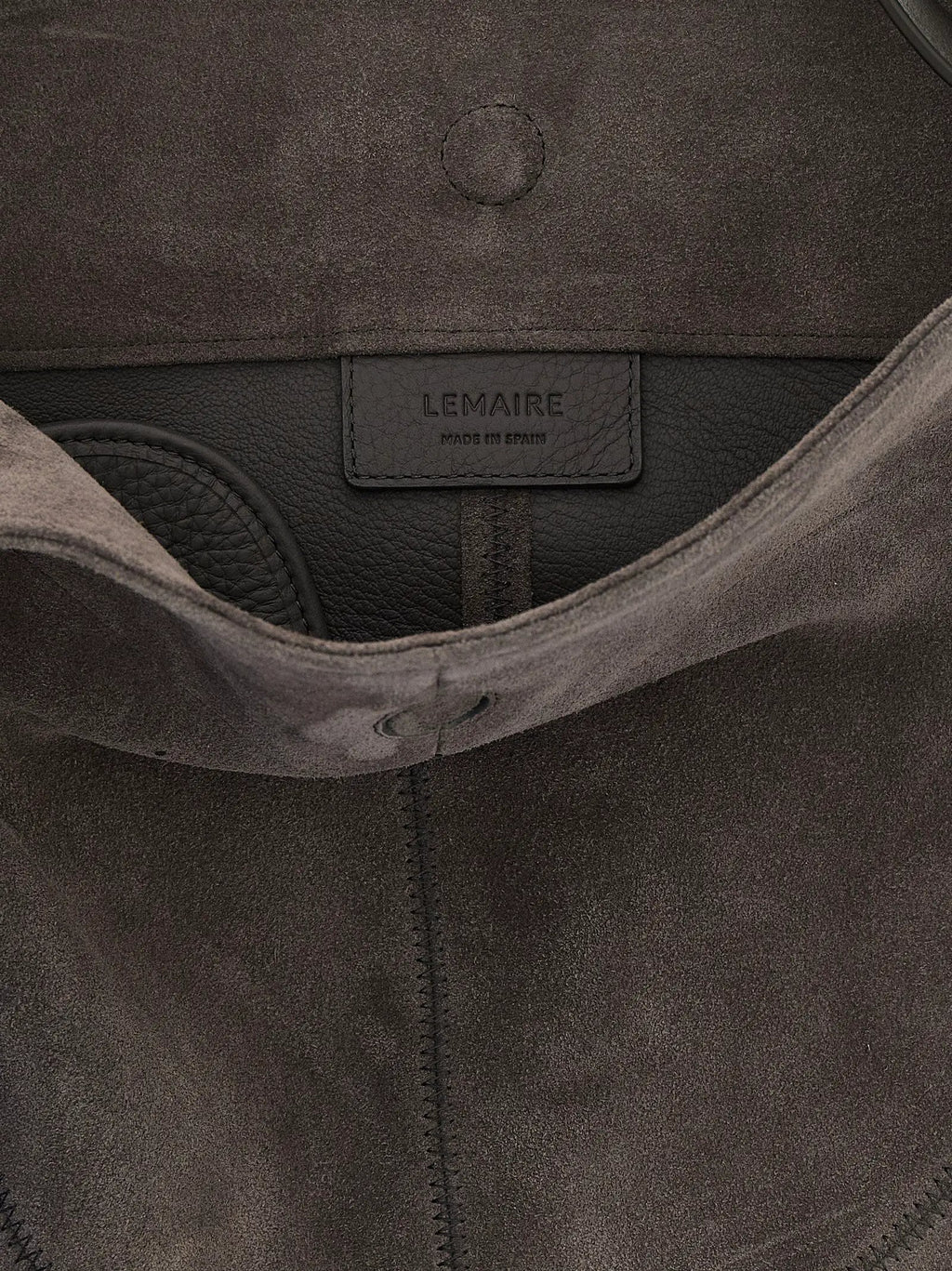 Lemaire Gray Calfskin Shoulder Bag