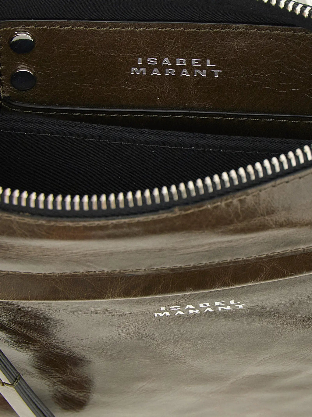 Isabel Marant Bicolor Calfskin Crossbody Bag
