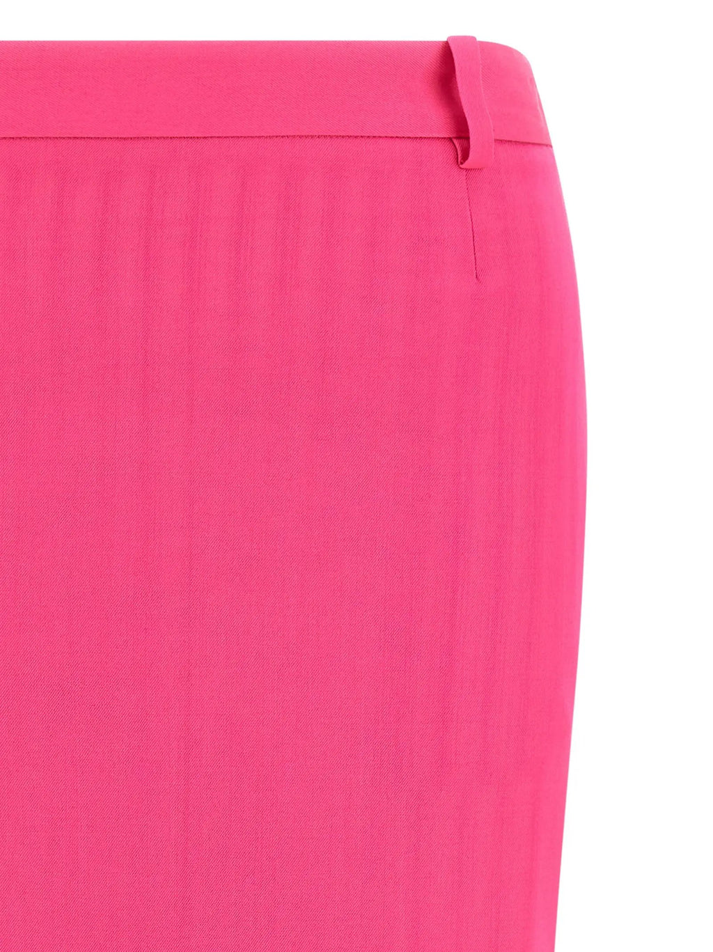 The Attico Fuchsia Virgin Wool Midi Skirt