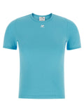 Courrèges Blue Cotton T-Shirt