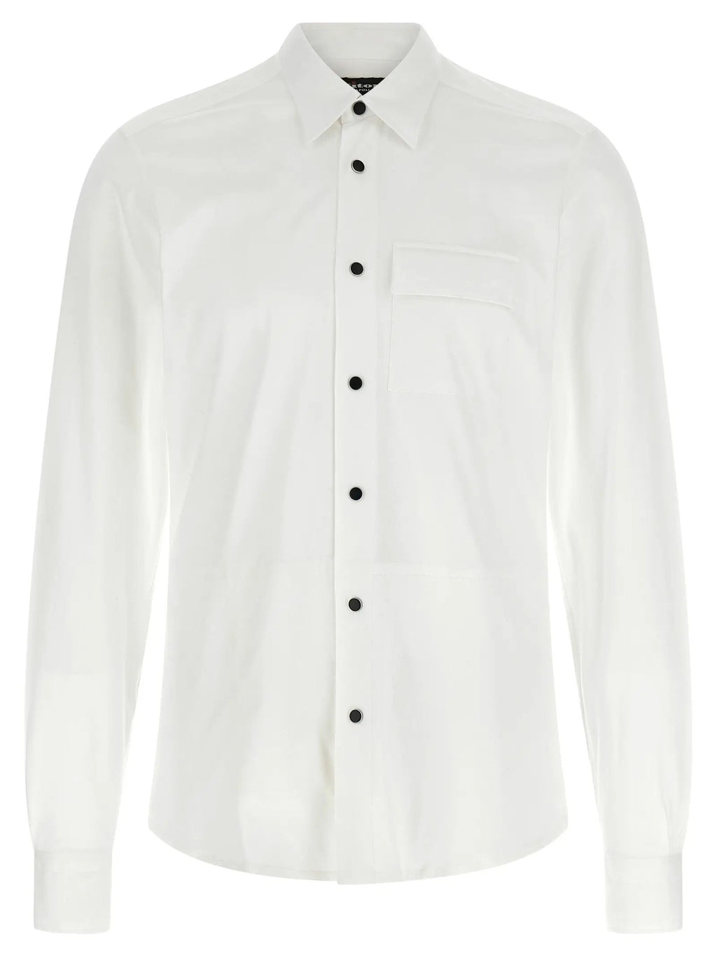 Kiton White Cotton Blouse