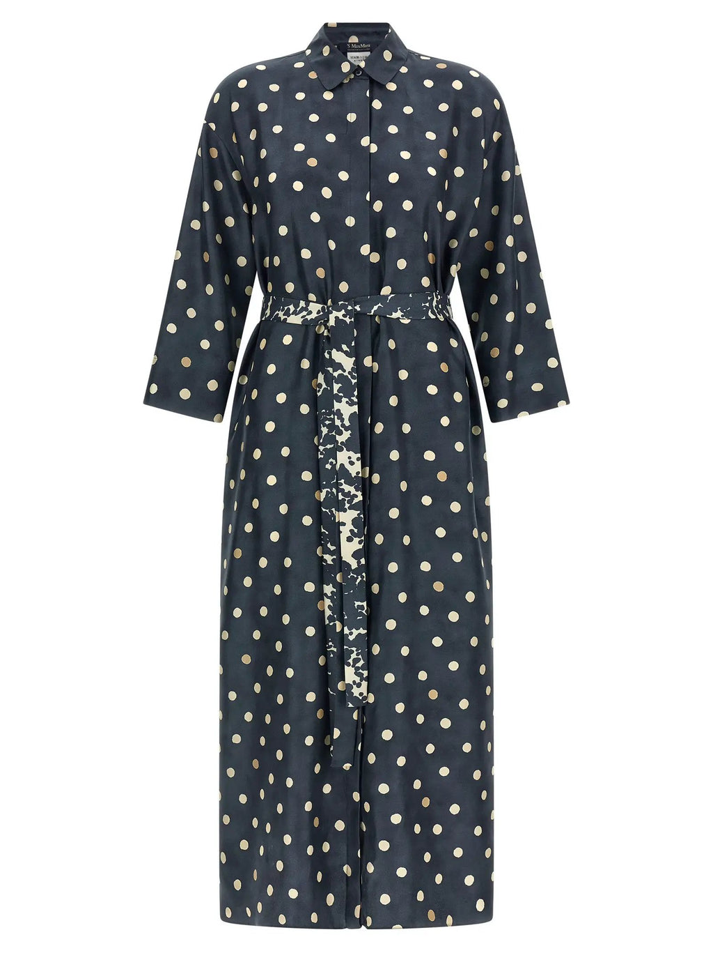 'S Max Mara Blue Silk Midi Dress