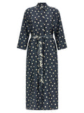 'S Max Mara Blue Silk Midi Dress