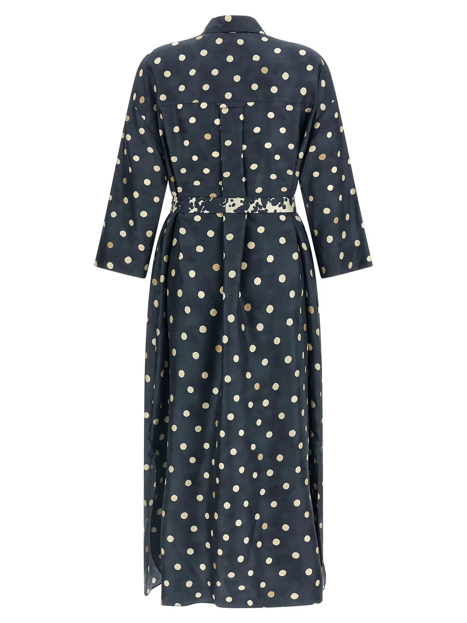 'S Max Mara Blue Silk Midi Dress