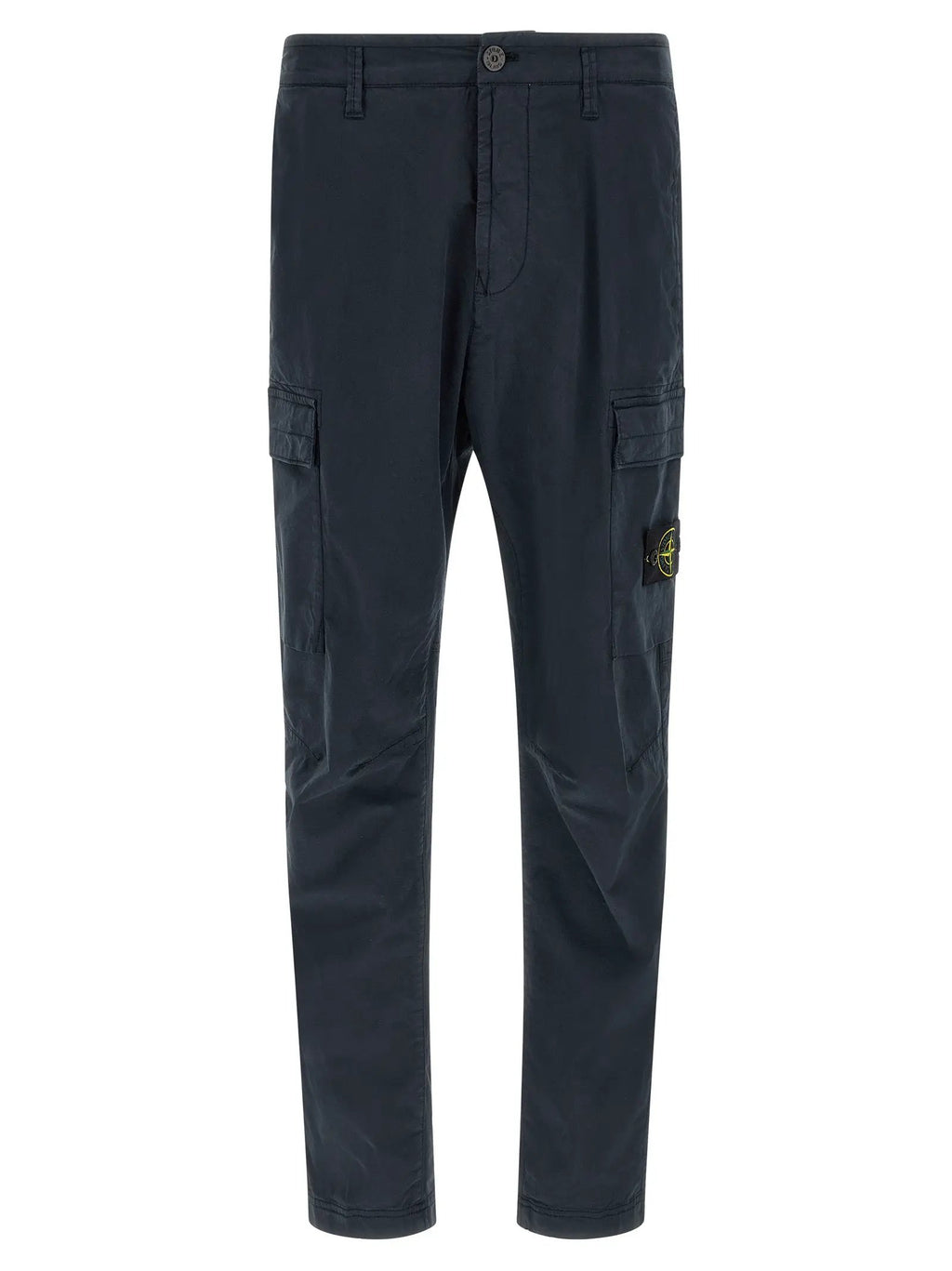 Stone Island Blue Cotton Cargo Pants