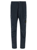 Stone Island Blue Cotton Cargo Pants
