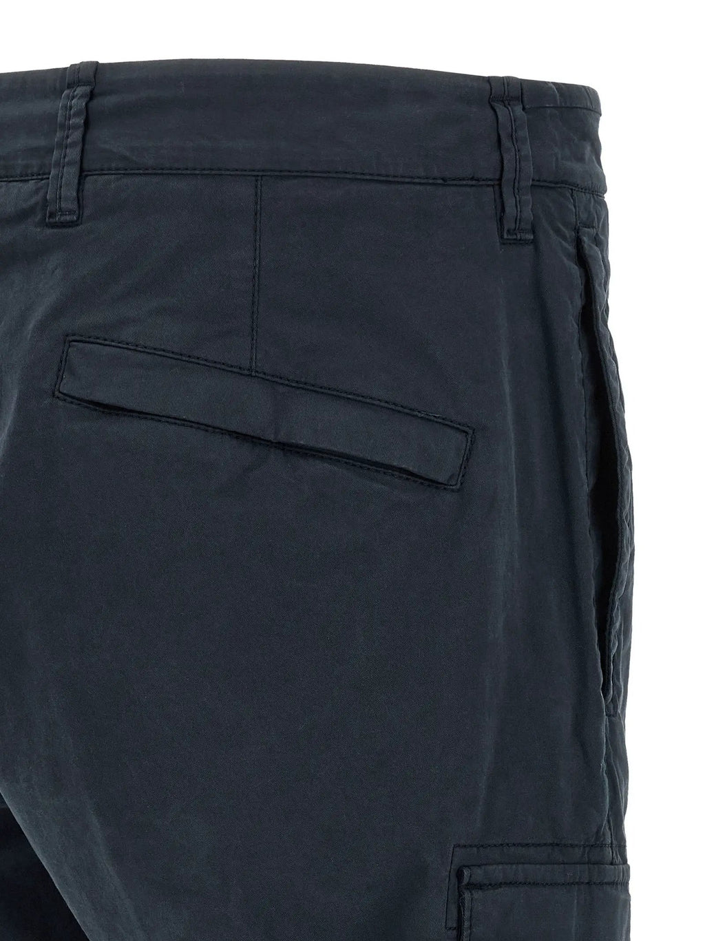 Stone Island Blue Cotton Cargo Pants
