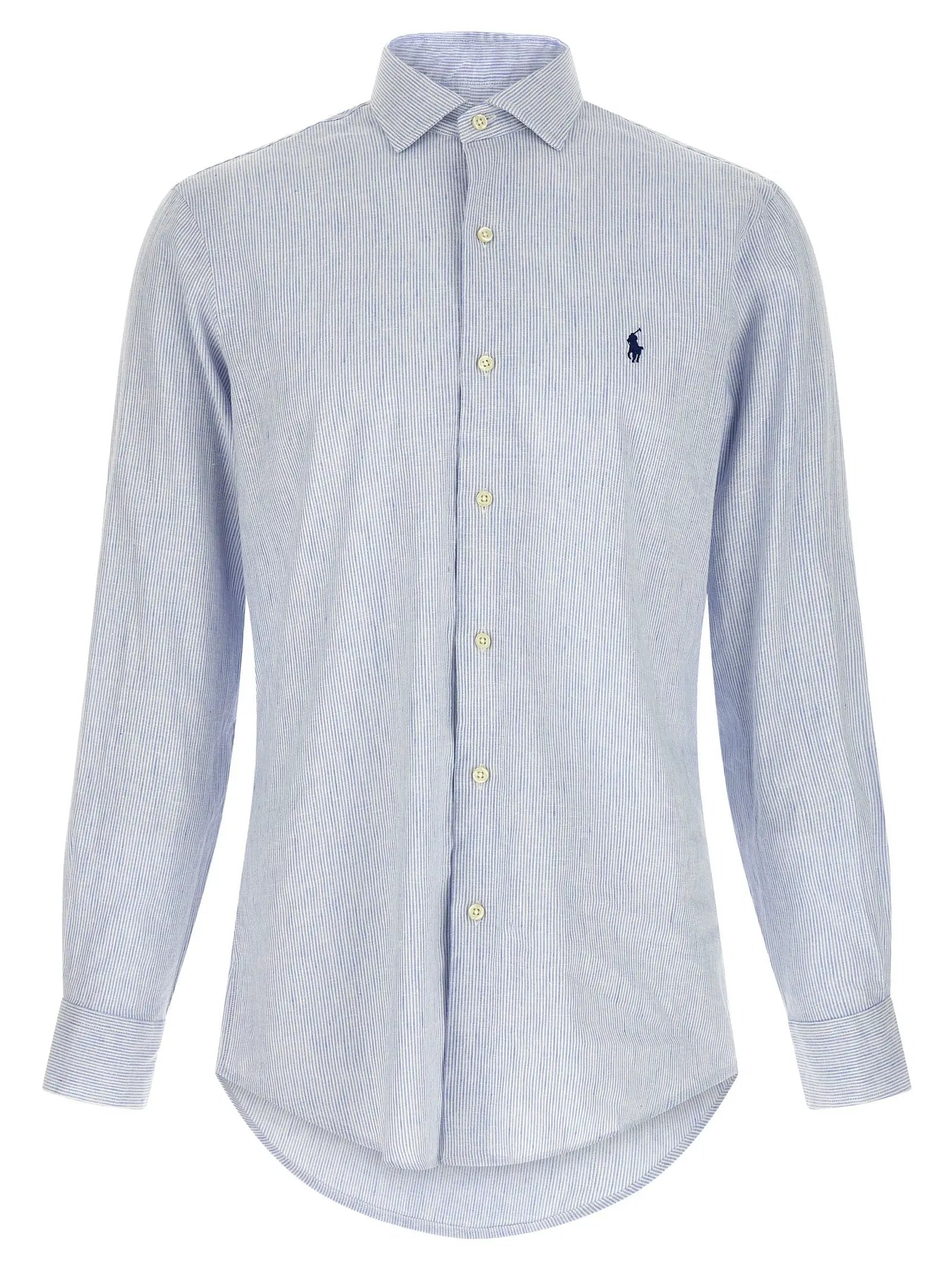 Polo Ralph Lauren Blue Linen Blouse
