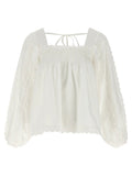 FARM RIO White Cotton Blouse