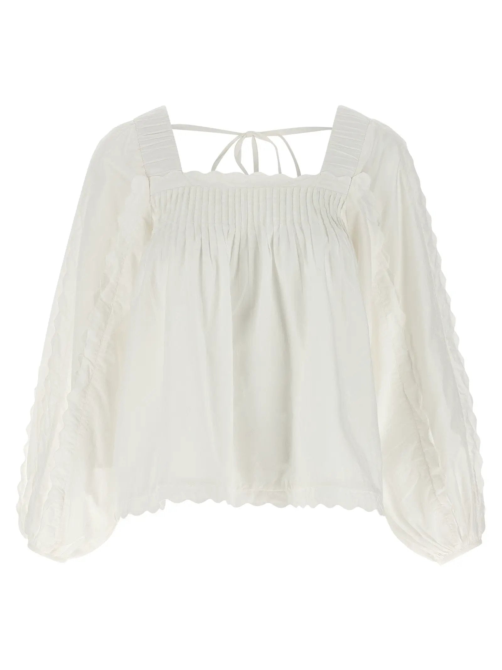 FARM RIO White Cotton Blouse
