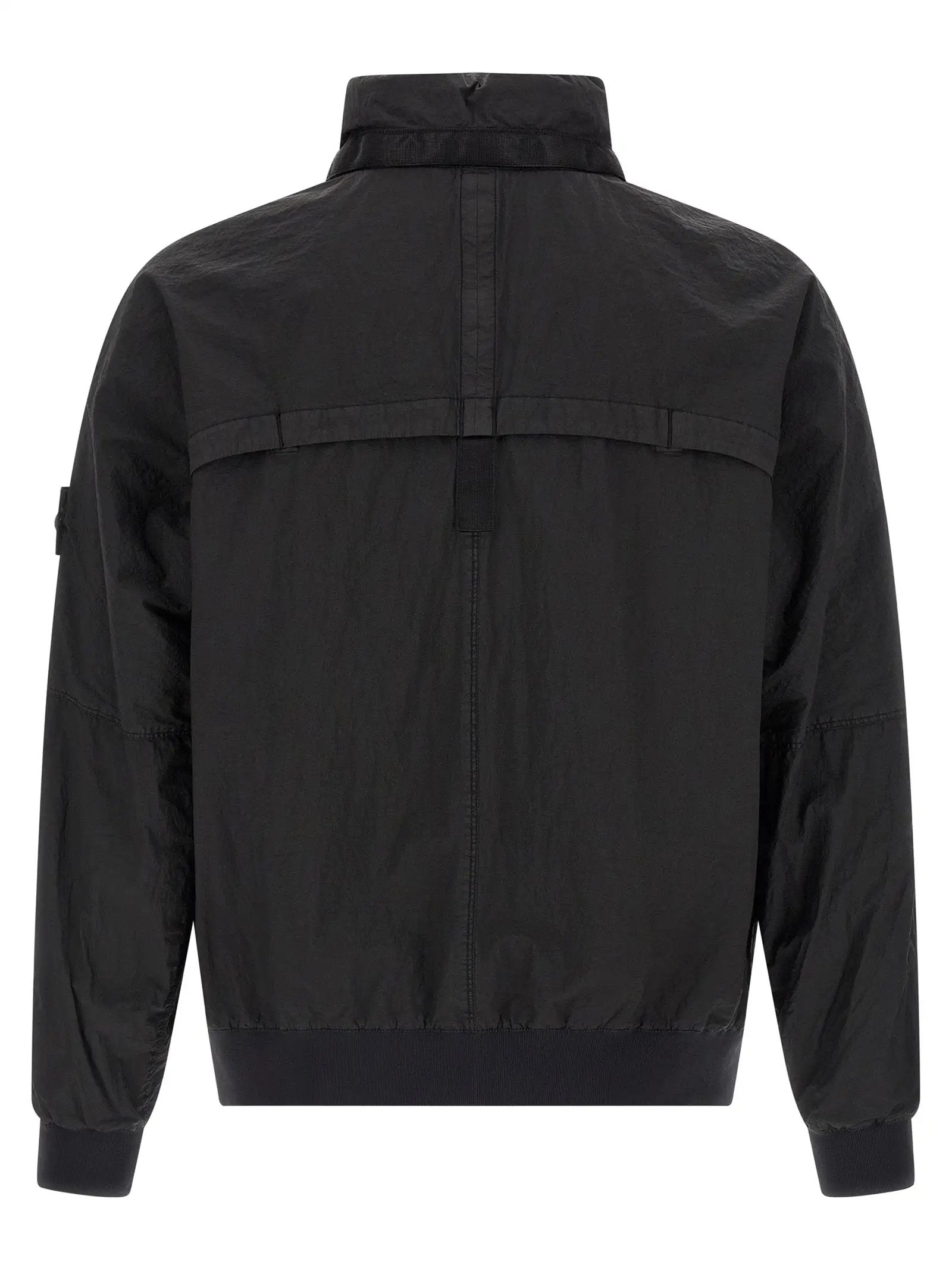 Stone Island Black Polyamide Bomber