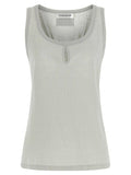 Victoria Beckham Gray Cotton Tank Tops