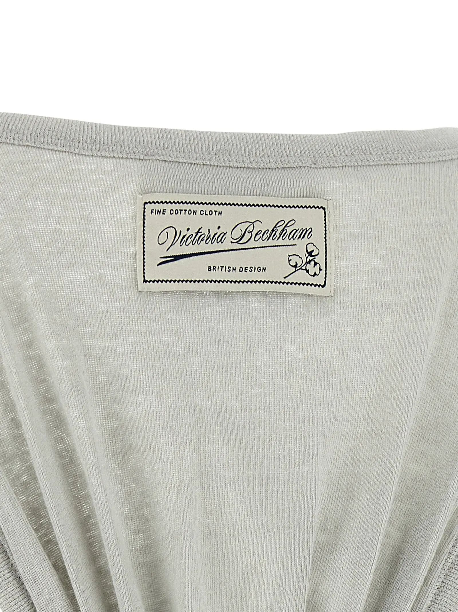 Victoria Beckham Gray Cotton Tank Tops