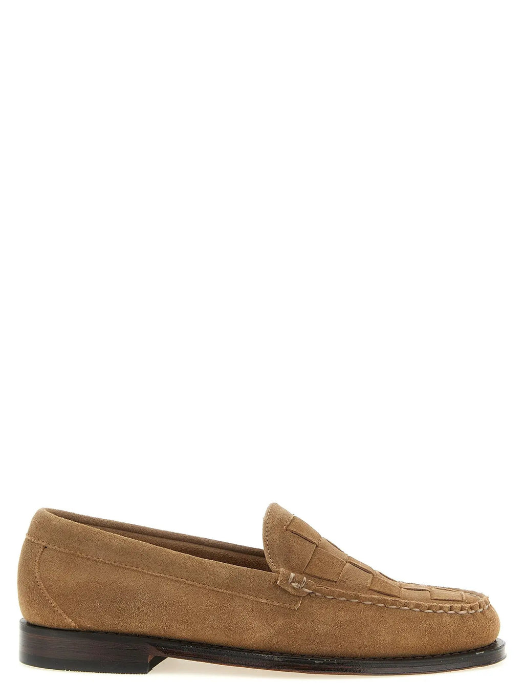 G.H. BASS Beige Cowhide Slip-On Loafers