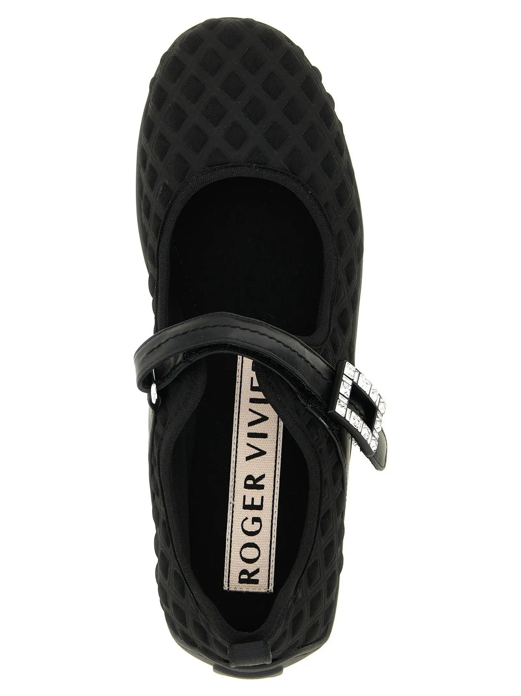 Roger Vivier Black Polyamide Ballet Flats