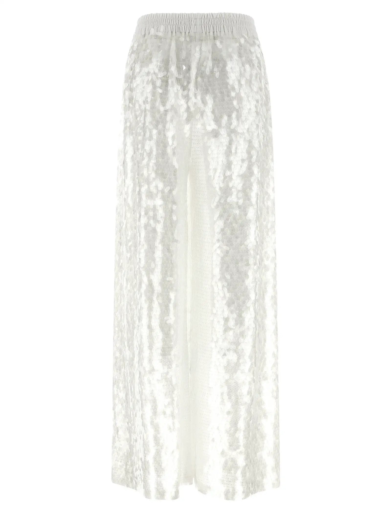 Norma Kamali White Nylon Casual Pants