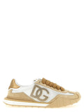 Baskets athlétiques Dolce & Gabbana en veau beige
