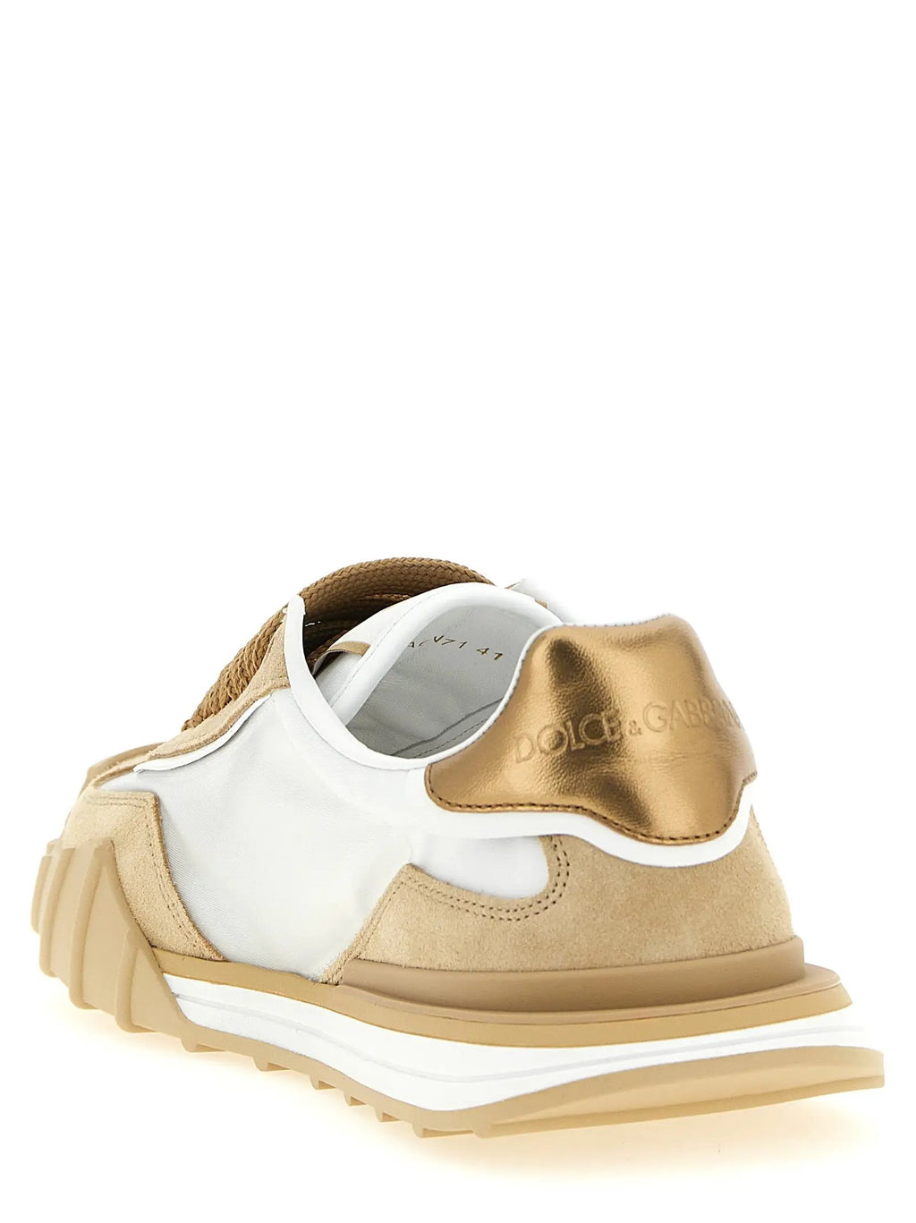 Baskets athlétiques Dolce & Gabbana en veau beige