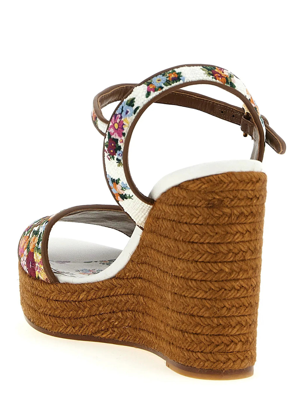 Sandales compensées multicolores en polyamide Dolce & Gabbana