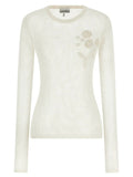 Ganni White Organic Cotton Cardigan