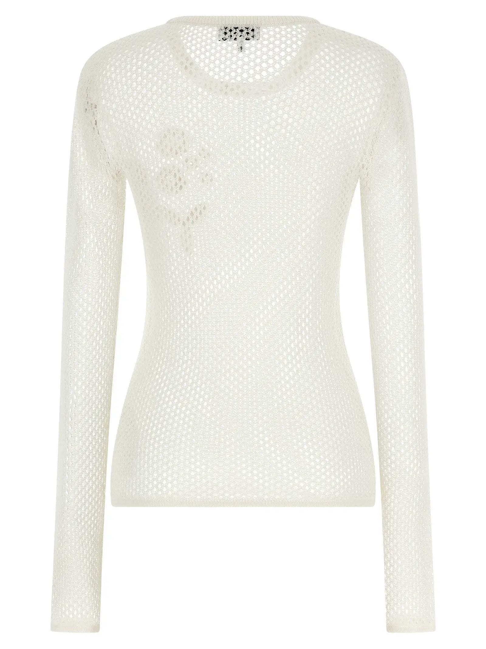 Ganni White Organic Cotton Cardigan