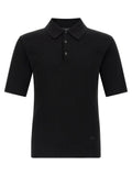 Polo en coton noir Dolce &amp; Gabbana