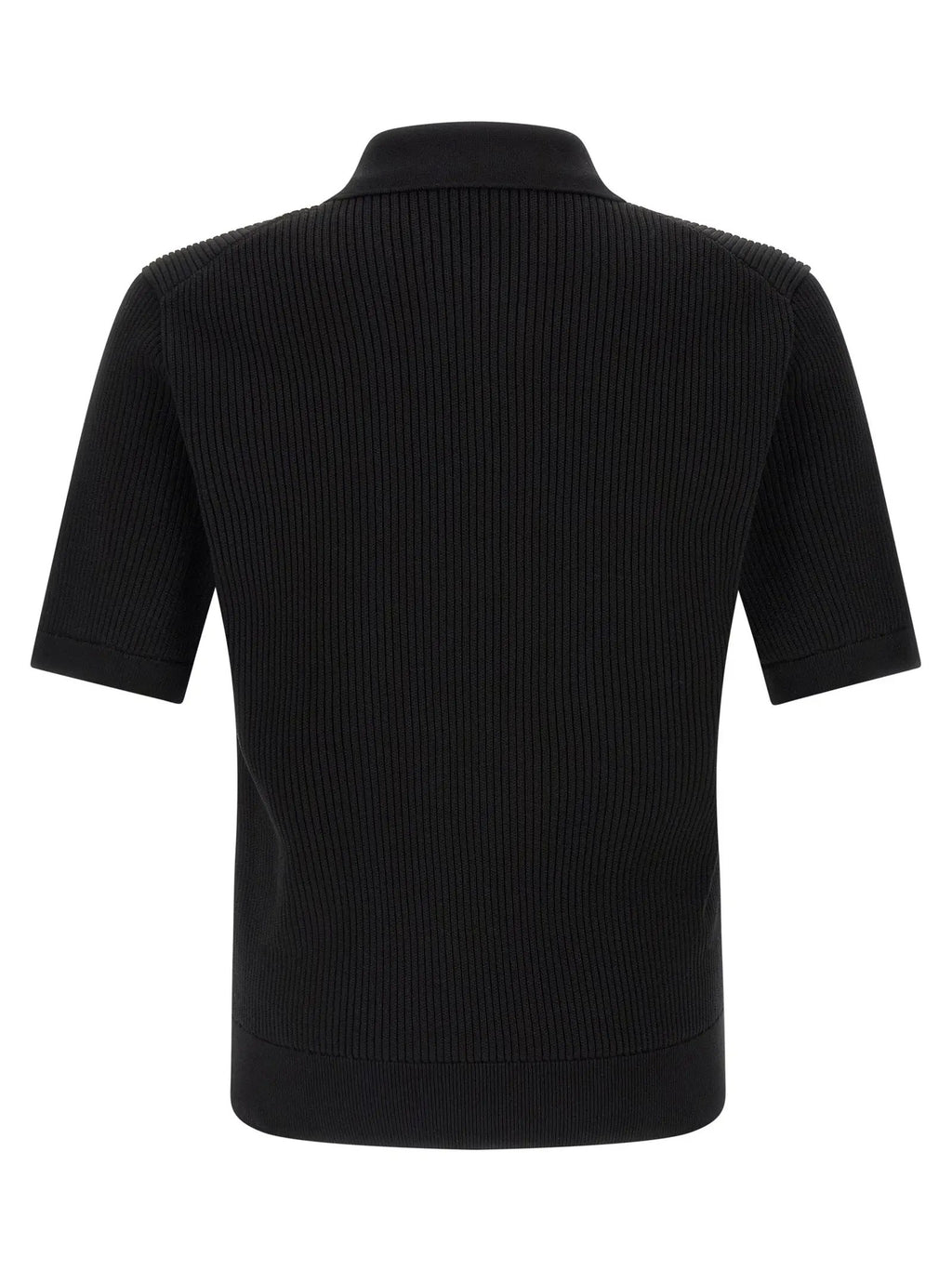 Polo en coton noir Dolce &amp; Gabbana