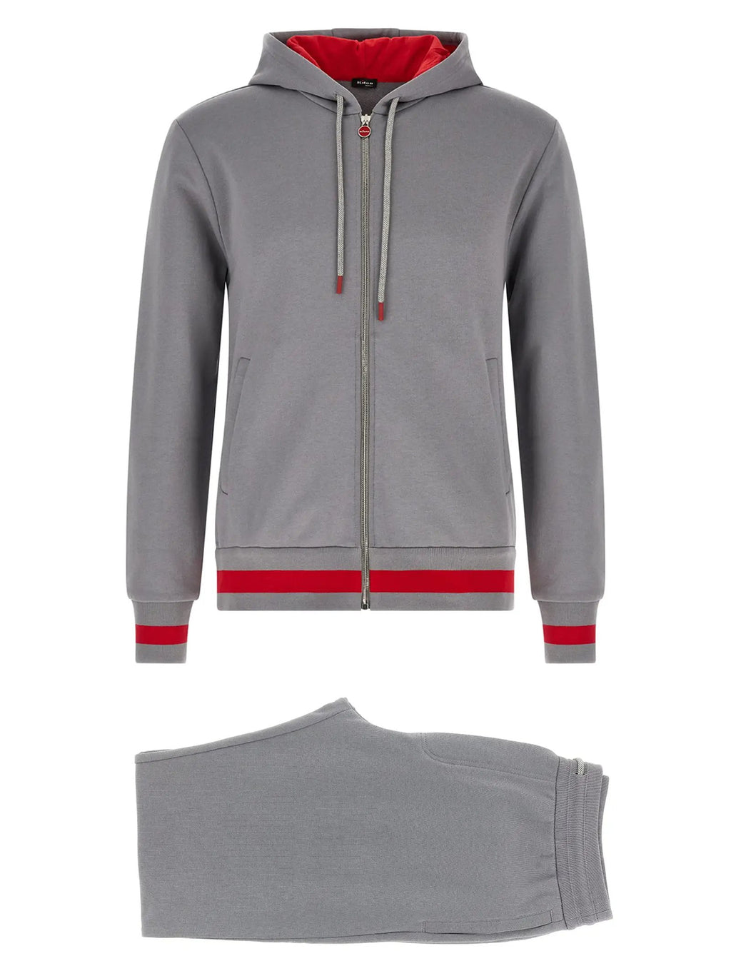 Kiton Gray Cotton Sweatsuit