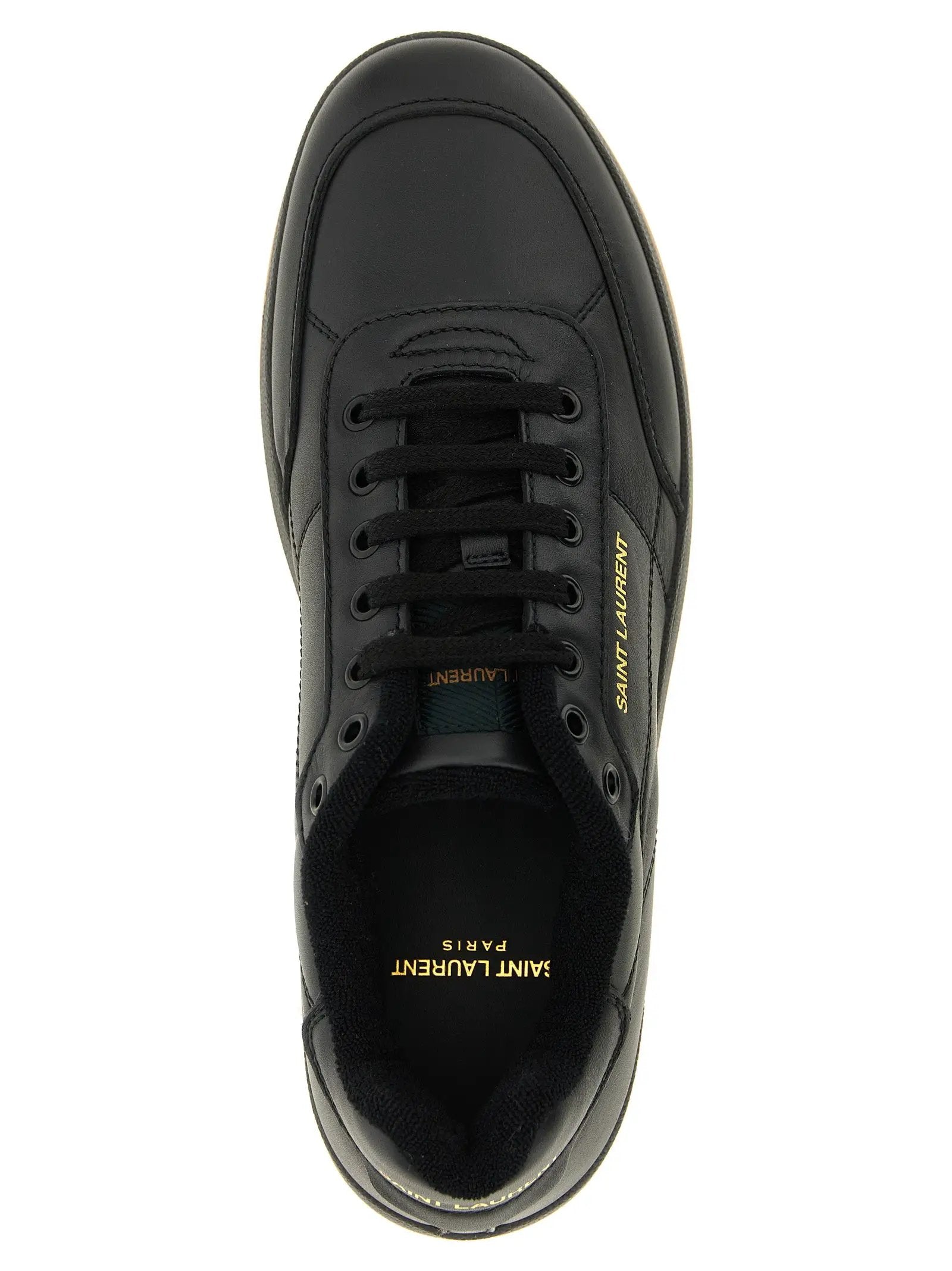 Saint Laurent Black Calfskin Low Top Sneakers