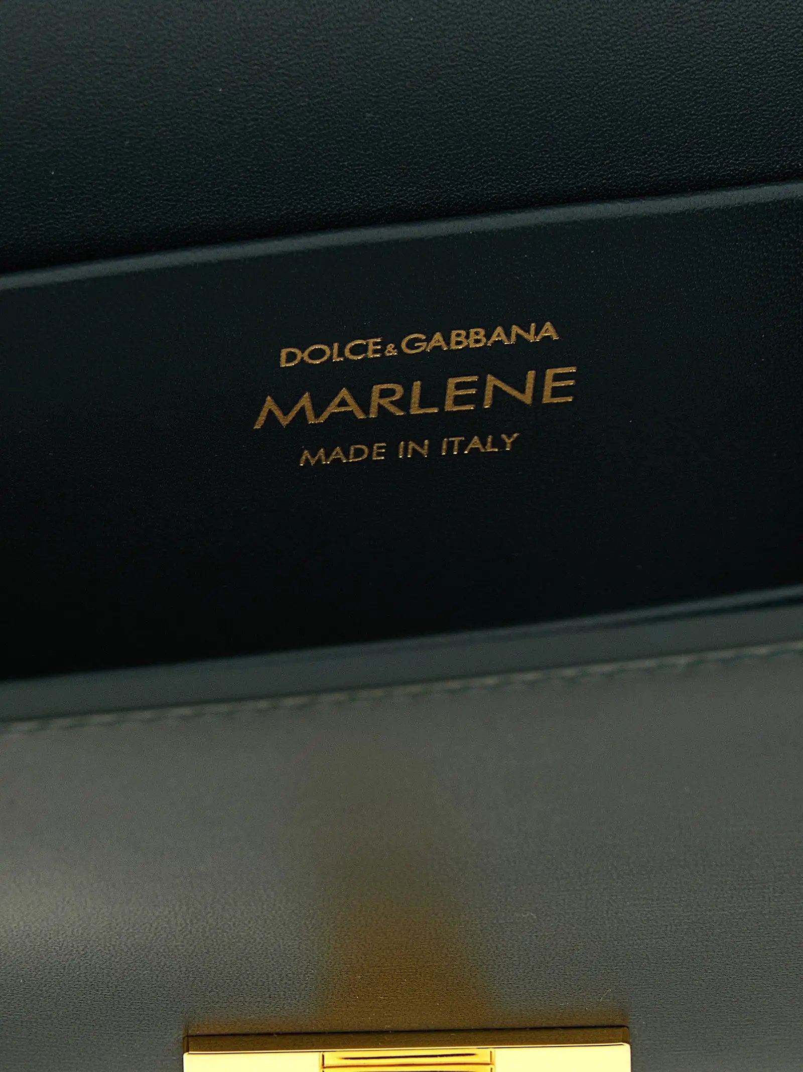 Sac porté épaule Dolce & Gabbana en cuir de veau bicolore