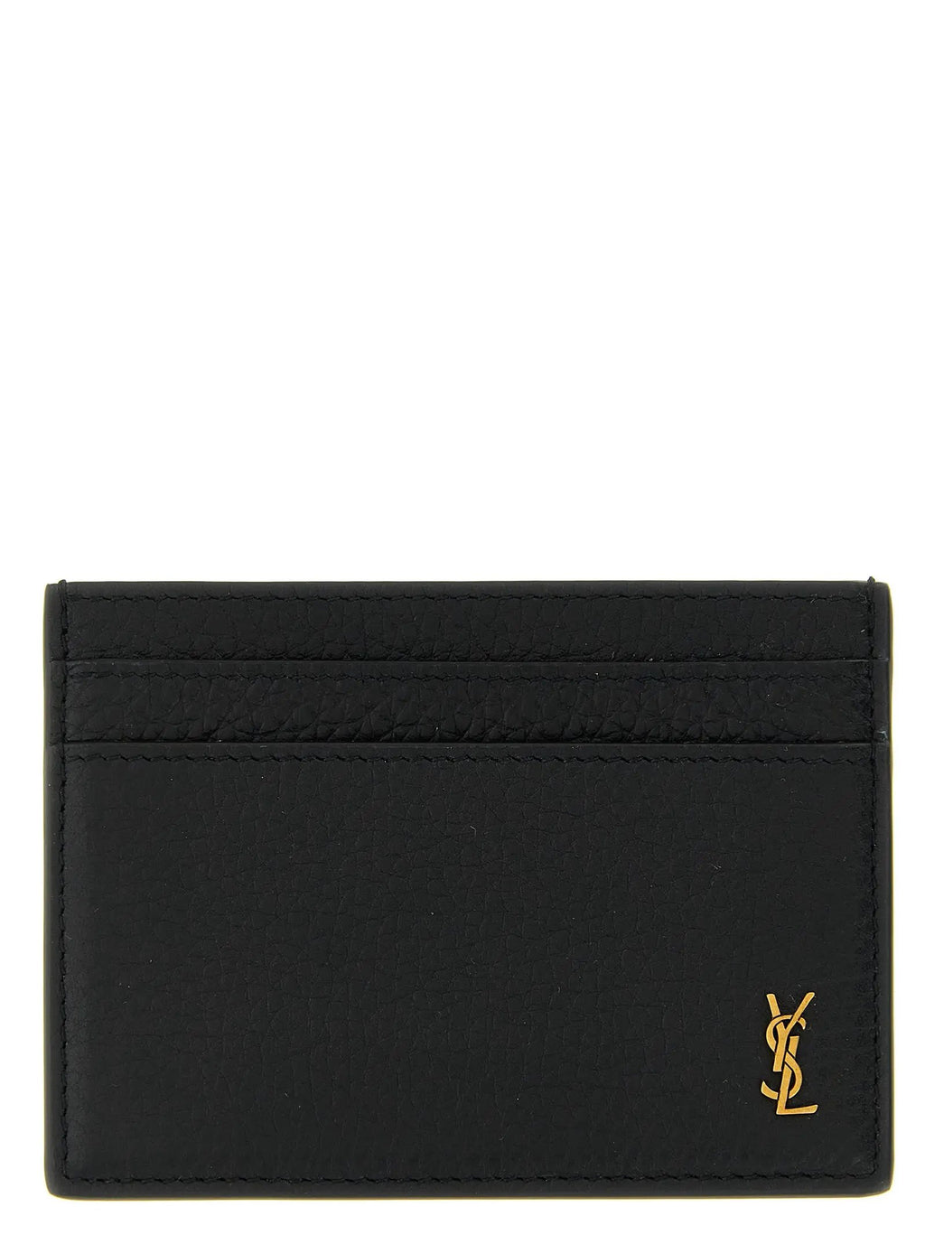 Saint Laurent Black Calfskin Cardholder