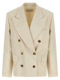 Dries Van Noten Beige Cotton Blazer