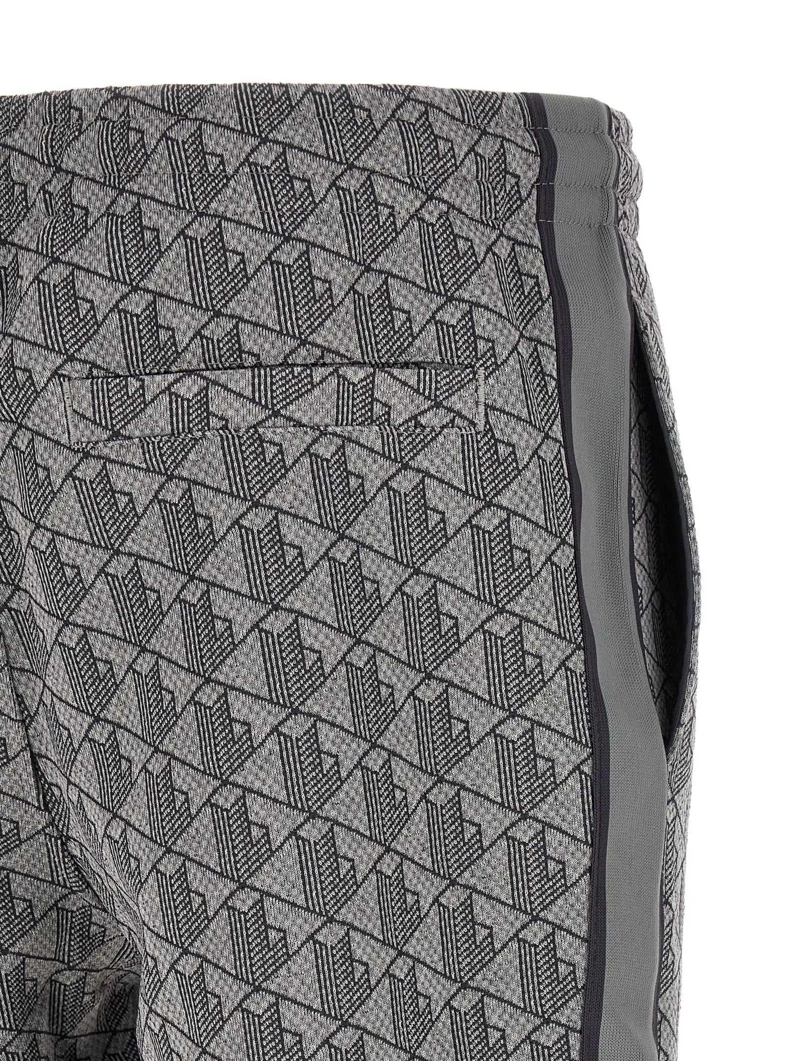 Lacoste Gray Polyester Joggers (Workout Pants)