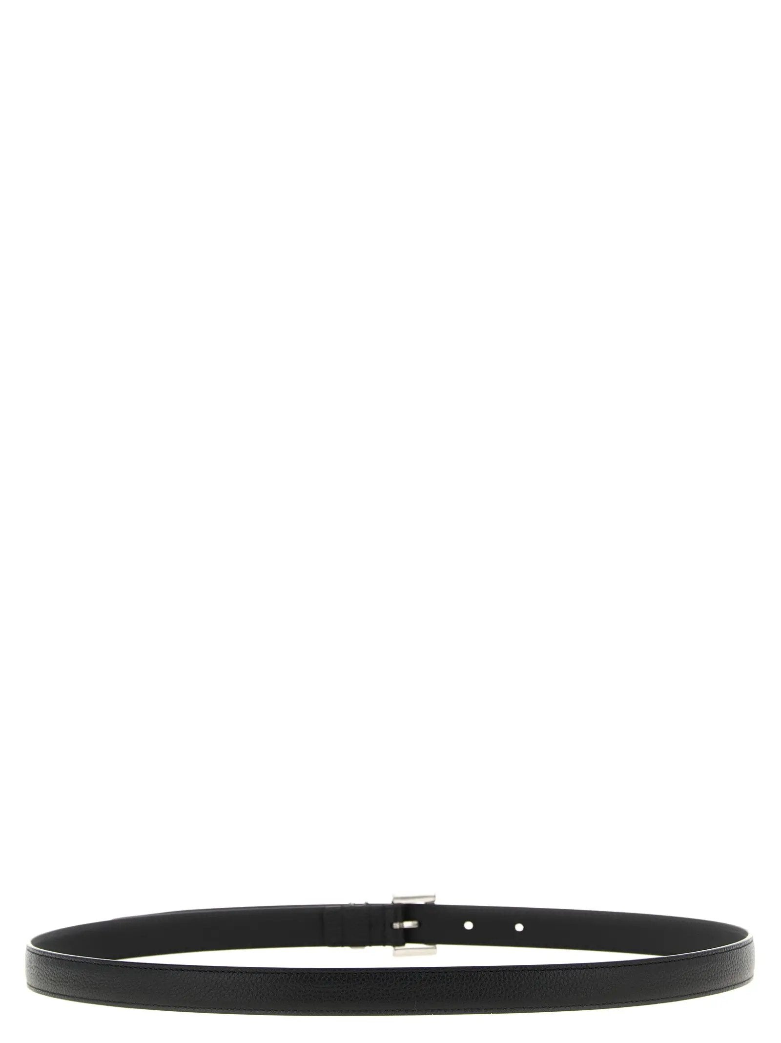 Saint Laurent Black Calfskin Regular Belt