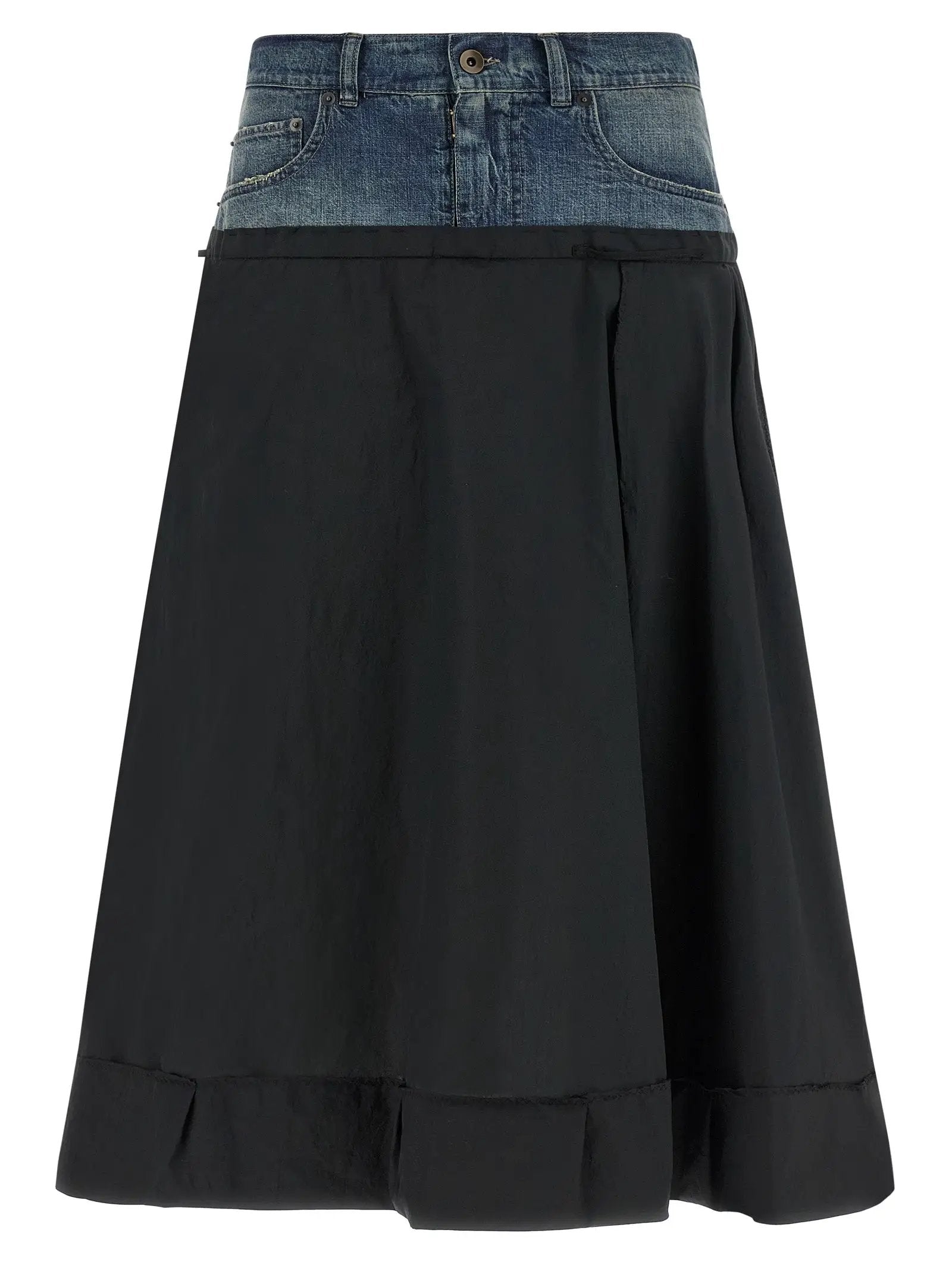 Maison Margiela Multicolor Polyester Midi Skirt