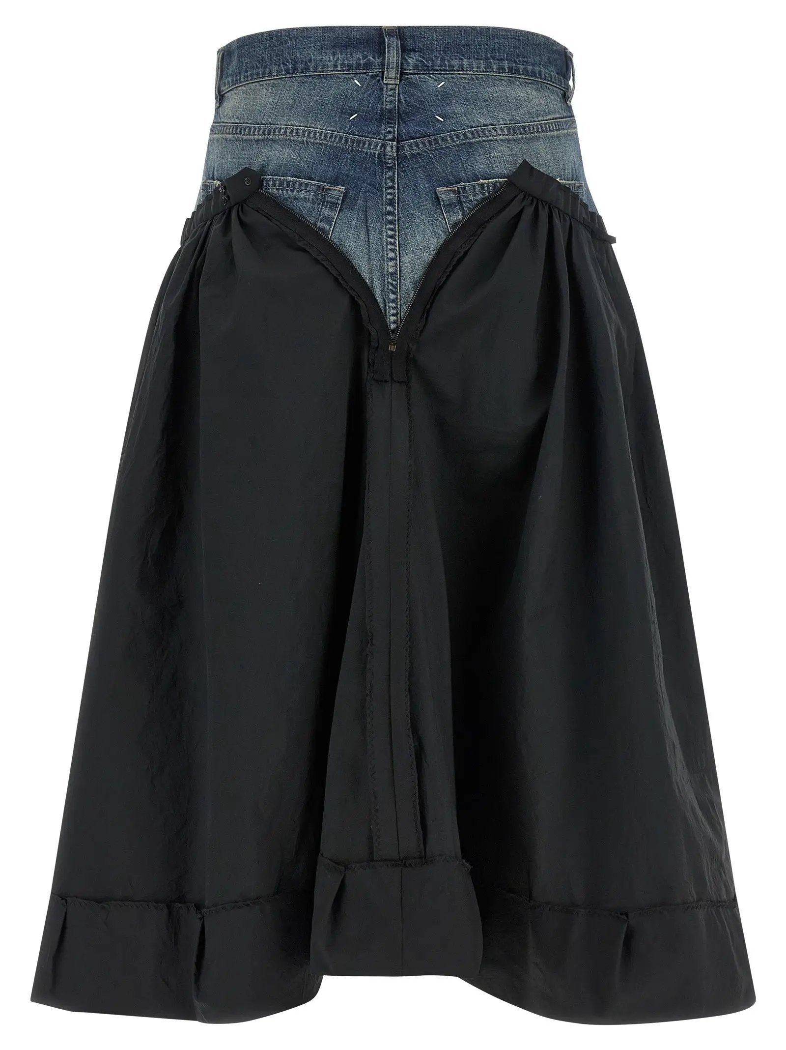 Maison Margiela Multicolor Polyester Midi Skirt