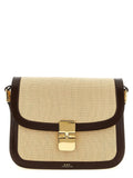 A.P.C. Beige Cotton Crossbody Bag