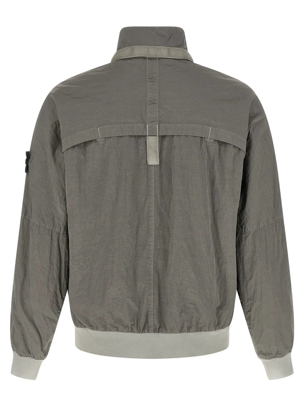 Stone Island Gray Polyamide Bomber