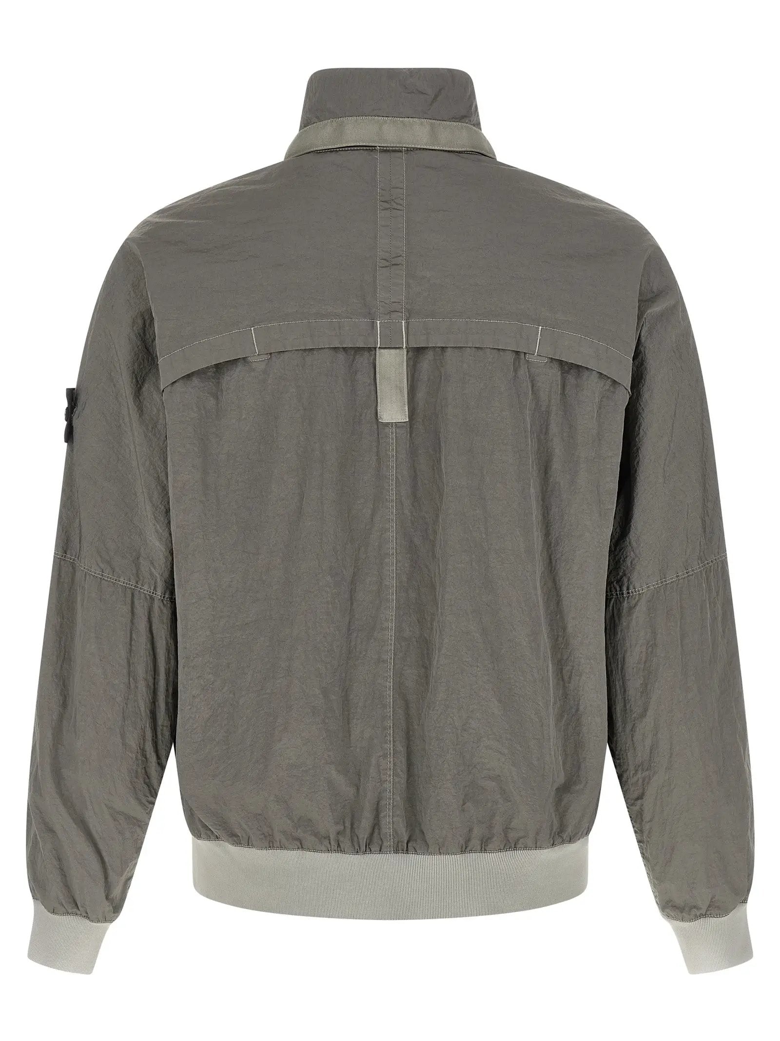 Stone Island Gray Polyamide Bomber