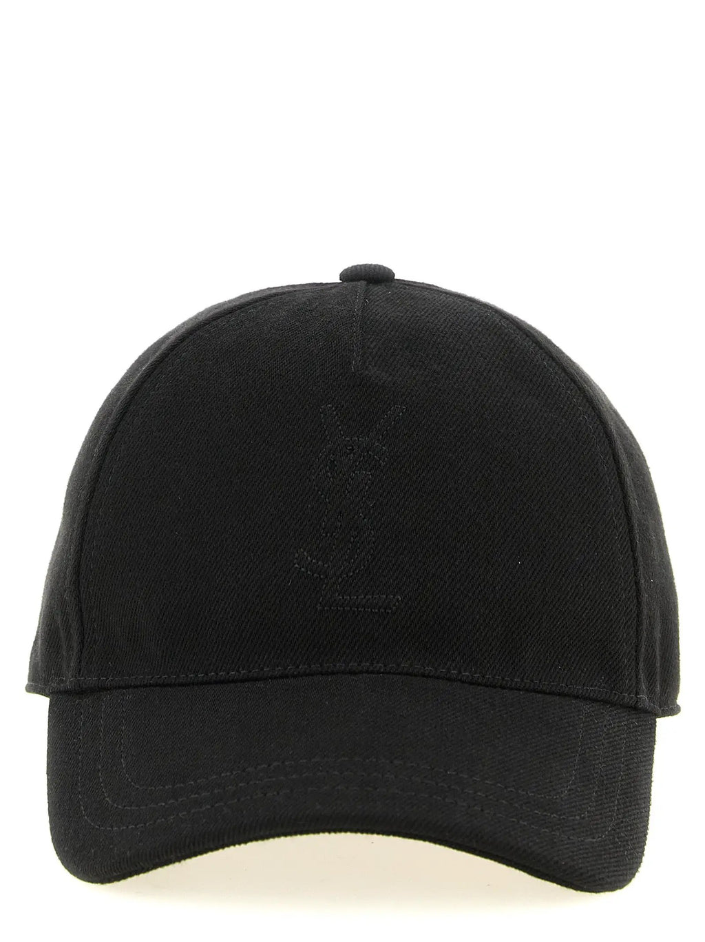 Saint Laurent Black Cotton Cap (Baseball Hat)