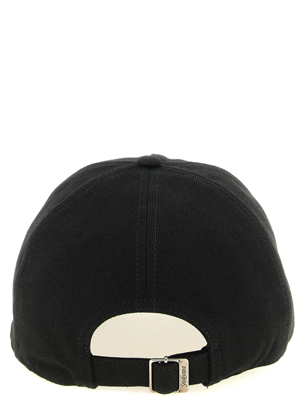 Saint Laurent Black Cotton Cap (Baseball Hat)