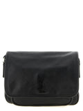 Saint Laurent Black Calfskin Crossbody Bag