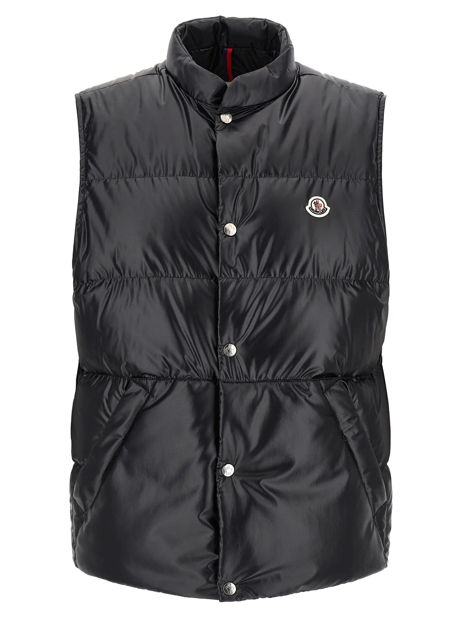 Moncler Blue Polyester Sleeveless Jacket