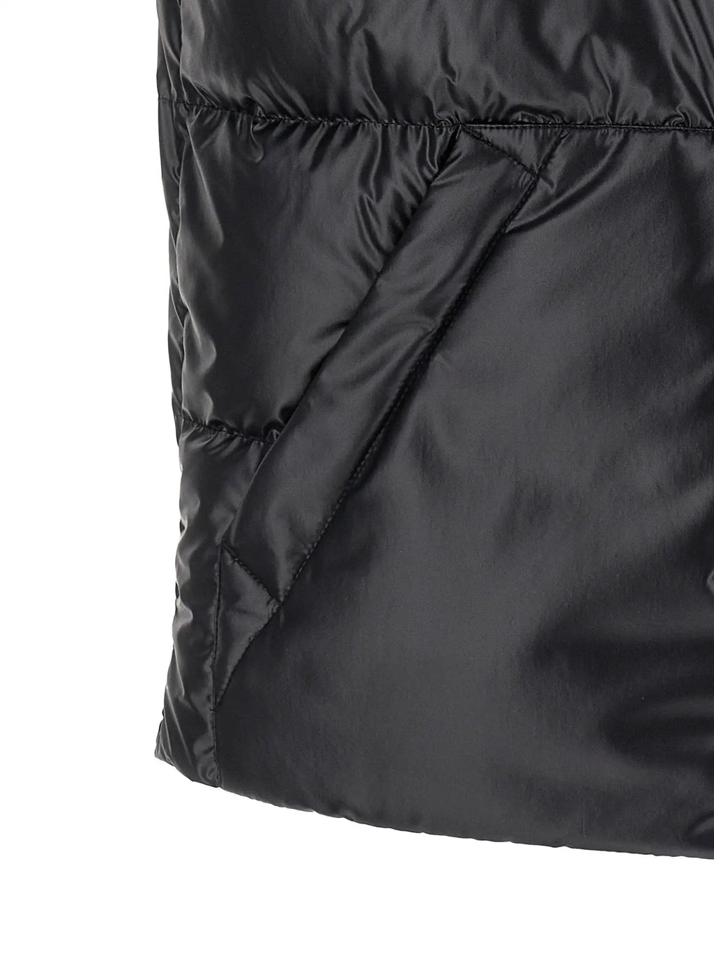 Moncler Blue Polyester Sleeveless Jacket