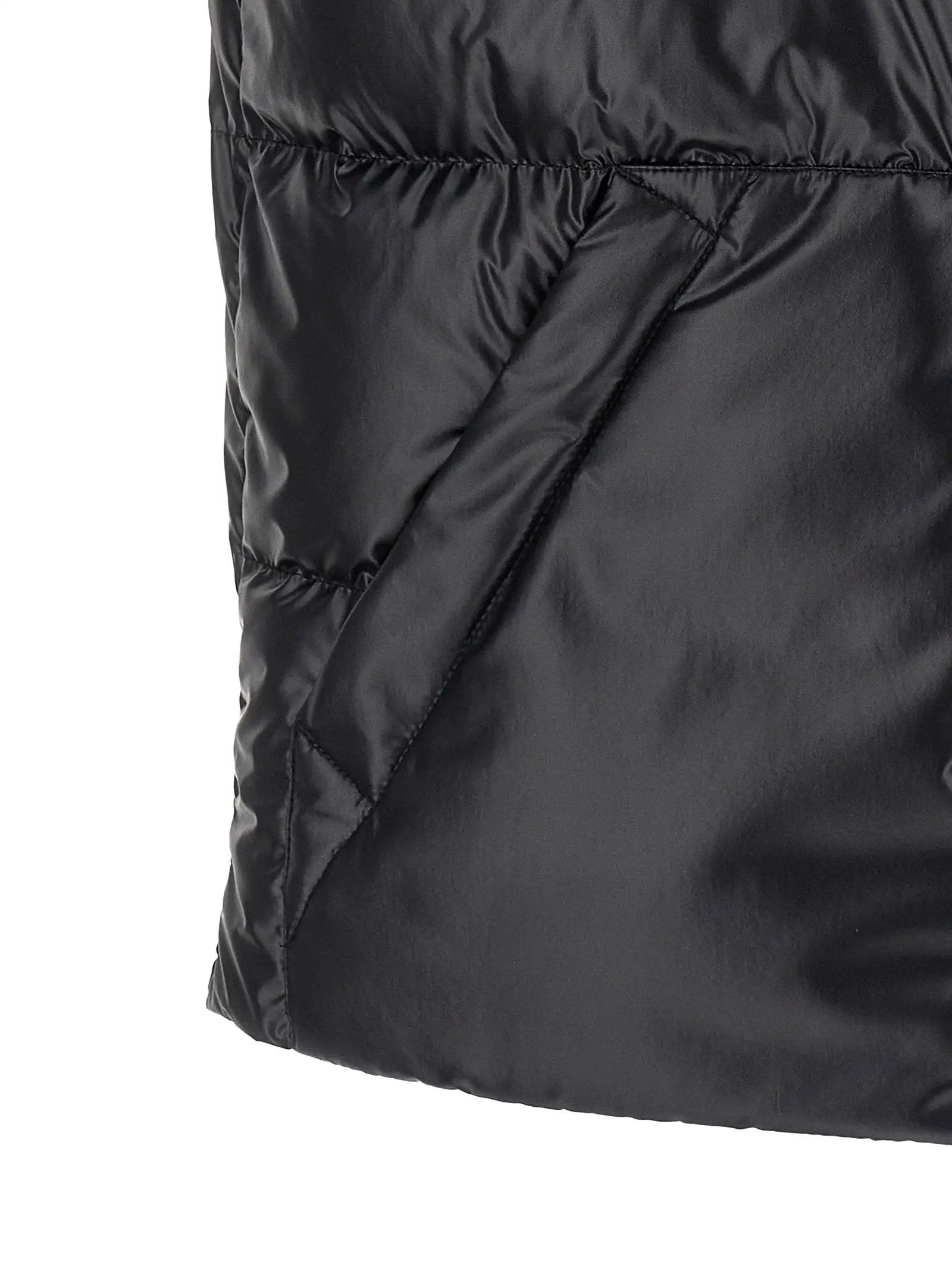 Moncler Blue Polyester Sleeveless Jacket