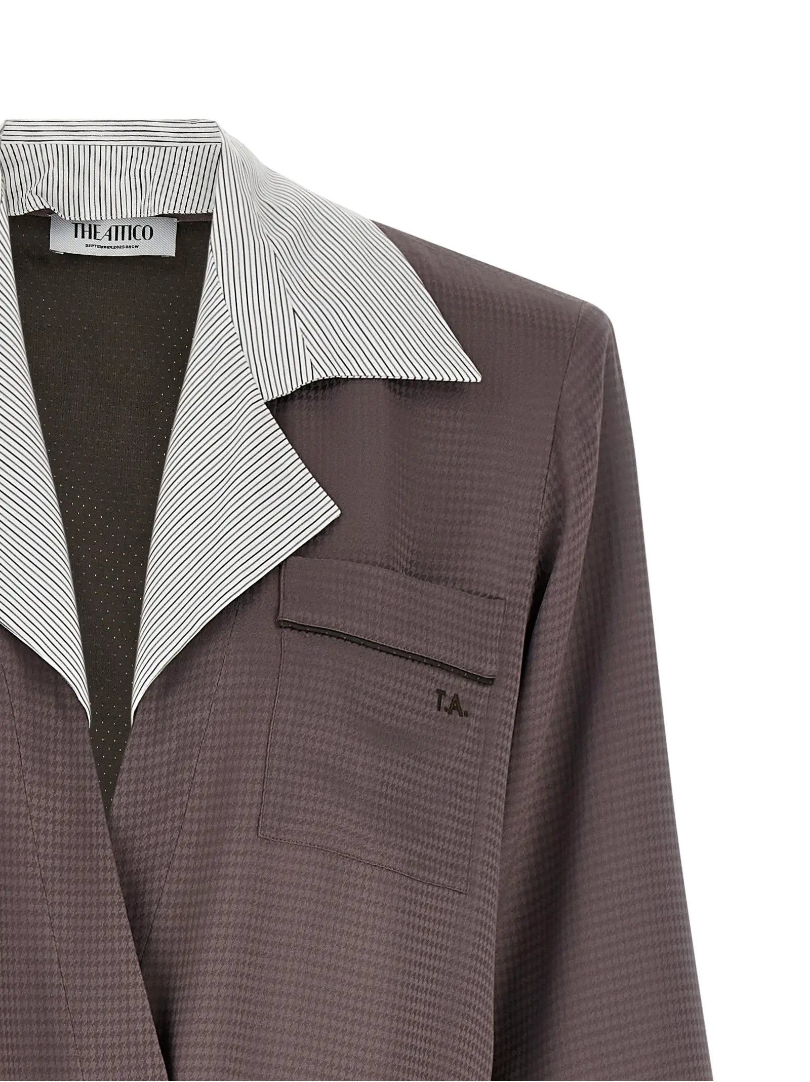 The Attico Purple Viscose Blazer