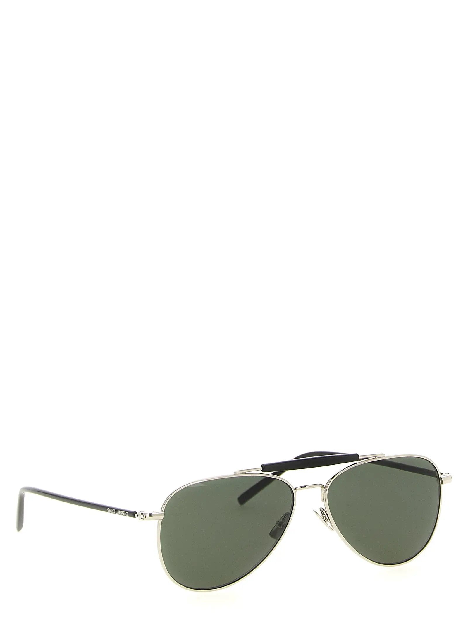 Saint Laurent Silver Acetate Sunglasses