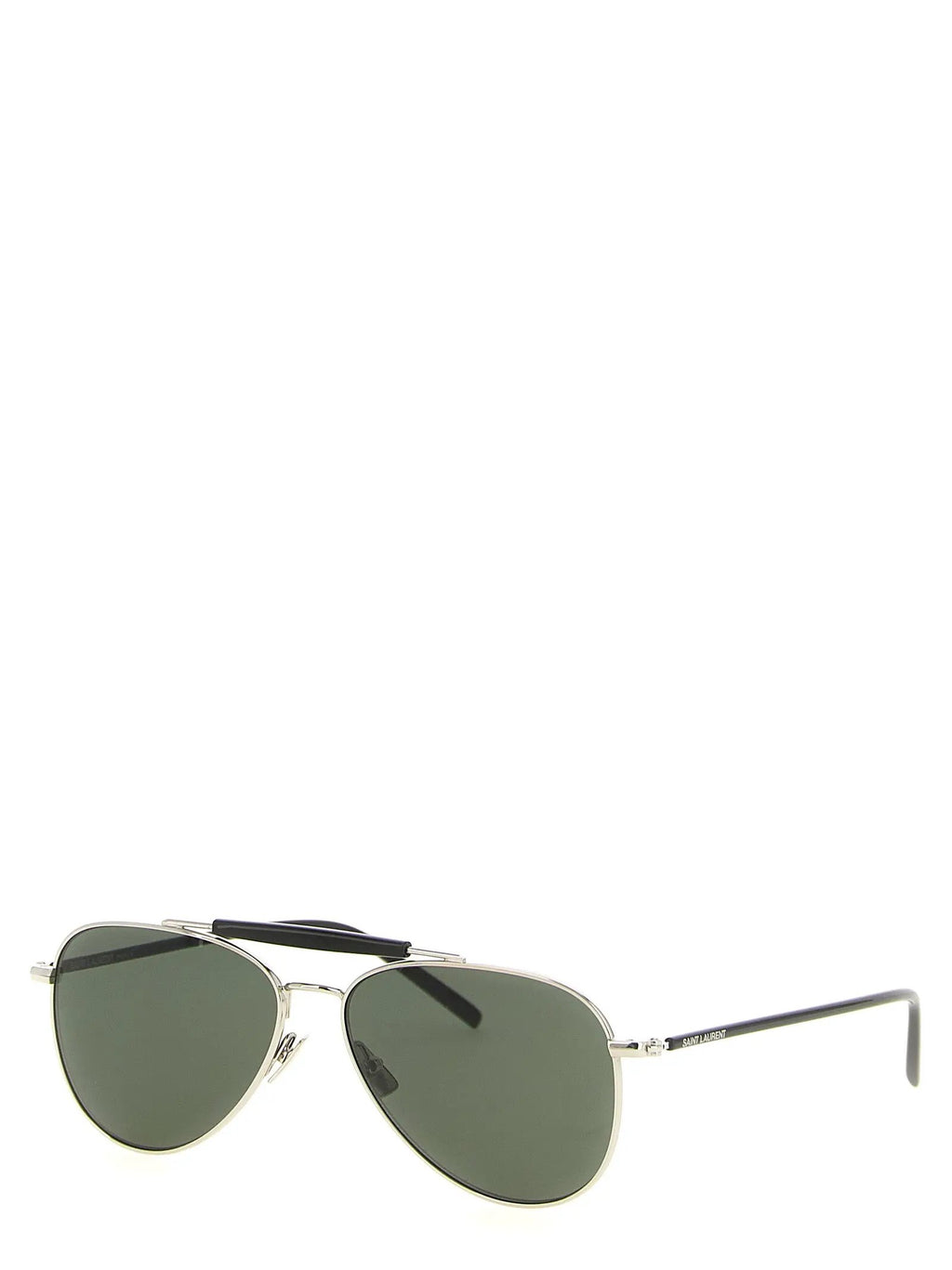 Saint Laurent Silver Acetate Sunglasses